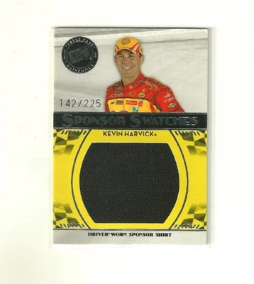2009 PRESS PASS KEVIN HARVICK SPONSOR SWATCHES DRIVER WORN SHIRT 142/225 - Image 1 of 2