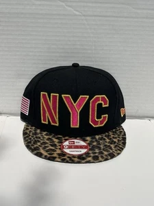 NYC Snapback Cheetah Brim New Adjustable - Picture 1 of 4