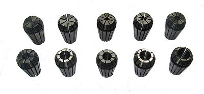 ER16 COLLET ALL SIZES 0.5MM - 10MM INDIVIDUAL SINGLE SPRING COLLETS  RDGTOOLS - Image 1 of 2