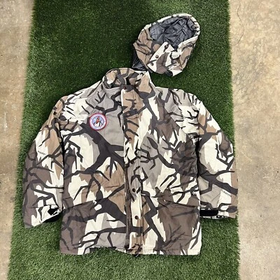 VTG LL BEAN Mens Large Predator Camo GORE TEX Rain Jacket L USA - Image 1 of 4