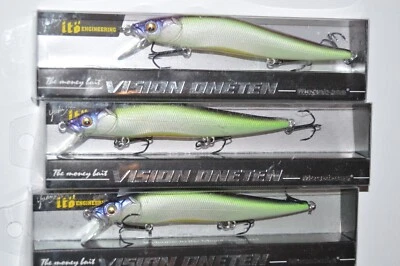 3 lures megabass vision 110 oneten USA suspending jerkbait table rock sp 1/2oz - Image 1 of 4