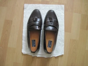 Bostonian Florentine Sz 11 1/2 M Brown Leather Upper Tassel Slip On  Men Shoes - Picture 1 of 7