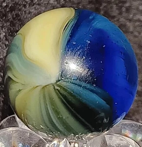 Vintage Master Glass Company "SUNBURST" Marble. 0.65" Mint Stunning UV Example - Picture 1 of 10