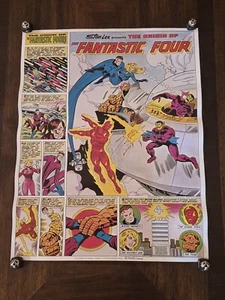 Cartel de Coca-Cola 1980 Marvel Origin FANTASTIC FOUR John Byrne & Joe Sinnott - Imagen 1 de 6