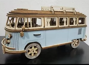 3D Wooden Puzzle Car DIY Model Kit – Build & Assemble Yourself, Gift for Adults - Picture 1 of 7