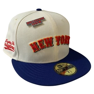 New York Mets New Era 59FIFTY MLB Big League Chew White Fitted Cap Size 7 1/2 - Picture 1 of 11