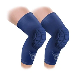 Knee Pads/Padded Compression Pro Knee Sleeves 1 Pair Youth & Adult Sizes - Ba... - Picture 1 of 6