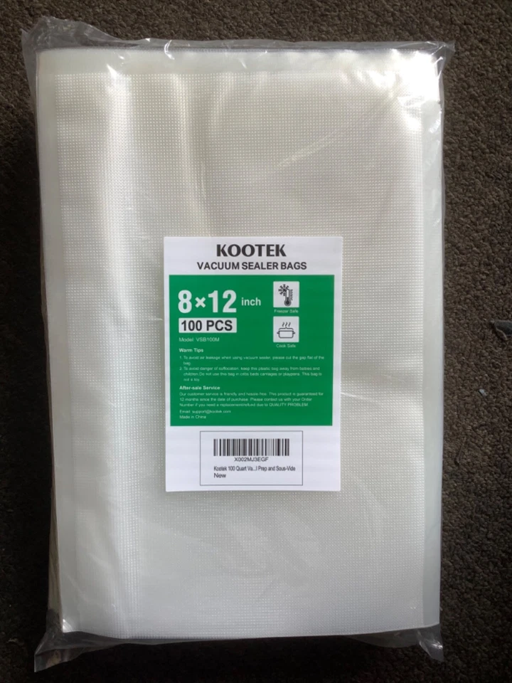 100* 8"x12" Vacuum Sealer Bag Food Saver Storage Package - Image 1 of 1