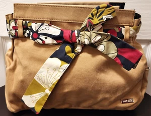 NEW - MICHE - Prima Bag Shell - "Sandy" Tan Canvas w/floral scarf - Retired - Picture 1 of 4