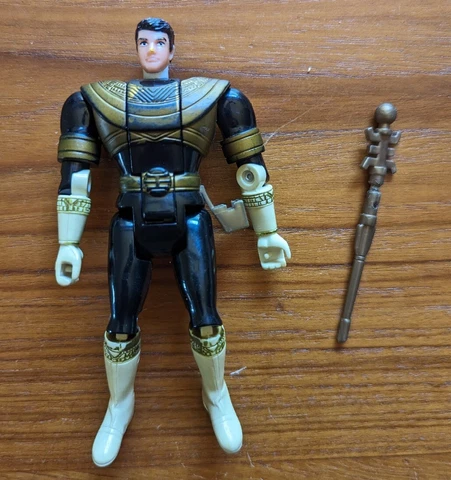Power Rangers ZEO AUTO Gold Ranger Mighty Morphin Head Flip Bandai 1996 Complete Cover