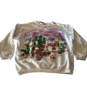 KWBL Kids 1992 Girls Size 14 Youth Christmas Southwest Sweatshirt  - Picture 1 of 10