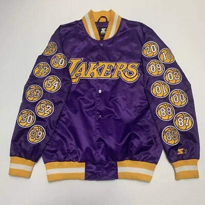 Los Angeles Lakers 17 time Finals Champions Purple Franchise Commemortive Jacket - Image 1 of 4