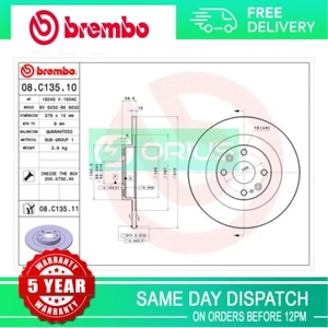 Fits Mazda MX-5 1998-2005 1.6 1.8 + Other Models Brake Discs Rear Brembo - Picture 1 of 4
