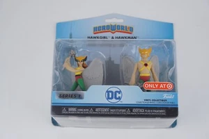 FUNKO HERO WORLD DC SERIES 1: Hawkgirl and Hawkman 4" Vinyl Collectibles - NEW - Picture 1 of 2
