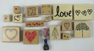 Love Themed Scrapbooking Stamps 16 Total - Picture 1 of 6