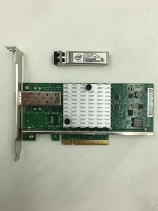 Intel X520-DA1 E10G41BTDA 10GbE Network Adapter+ Intel FTLX8571D3BCV E10GSFPSR - Picture 1 of 5