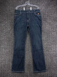 Wrangler FR Jeans Womens 11x34 Blue Mae Retro Bootcut Flame Resistant Stretch - Picture 1 of 19