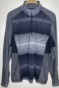 Lululemon Speed 1/2 Zip Universal Stripe Black Soot LS XXL Daumenlöcher - Bild 1 von 8
