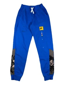 Nike Sweatpants Joggers with Nike Swoosh size XL Youth - Blue with Yellow Nike - Picture 1 of 8