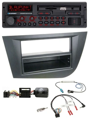 Blaupunkt SD Lenkrad USB Bluetooth DAB Autoradio für Seat Leon 2005-2010 schwarz - Bild 1 von 4