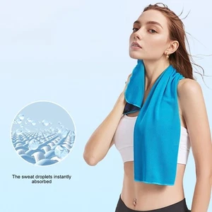 Light Weight Polyester Fitness Towel Sports Travel Moisture Wicking Sweat Towels - Picture 1 of 13