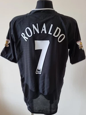 Camiseta Nike de fútbol visitante Manchester United 2003-2005 #7 Ronaldo talla XL adulto Foto 1 de 4