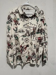 Unbranded vintage Inspired rockabilly Cowboy Cowgirl design 50’s Style XXL - Picture 1 of 6