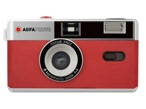 Agfa fotocamera analogica 35mm red (flash + borsa) - Imagen 1 de 1