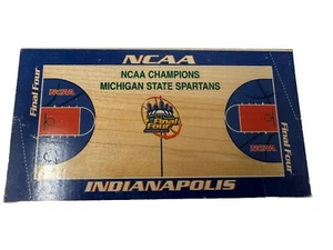 2000 NCAA Champions Final Four Court Wood Pc Michigan State Spartans Basketball - Picture 1 of 2