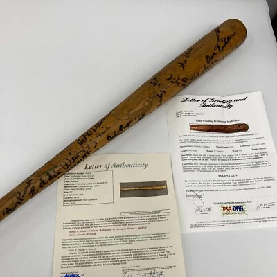 1962 Baltimore Orioles Team Signed Gene Woodling Game Used Bat PSA 9 & JSA COA Foto 1 de 4