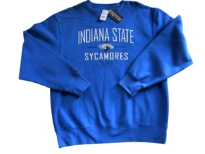 Indiana State Sycamores basketball Jansport pull over sweatshirt Blue Sz L NWT - Picture 1 of 6