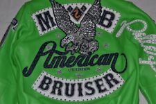 PELLE PELLE AMERICAN BRUISER GREEN  PURE LEATHER JACKET LTD EDITION COLLECTION