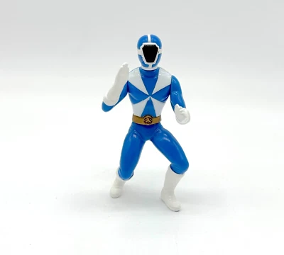 Boneco de ação vintage azul Power Rangers Rescue 2000 McDonald's 3,75" Saban - Imagem 1 de 4