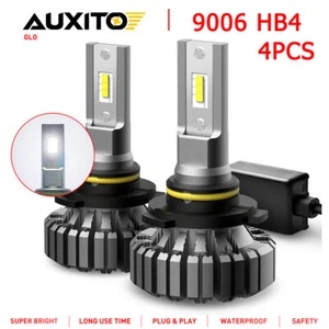 Set of 4 High Beam Low Beam LED 9006 Headlight Super Bright 40000LM White CANBUS - Picture 1 of 10