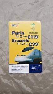 Folder T68 z kartą telefoniczną 1997 British Telecom 5 funtów Eurostar spawany - Zdjęcie 1 z 4