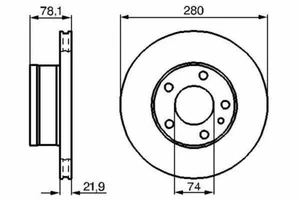 2x discos de freno delanteros para BMW Bosch 0986478041 - Imagen 1 de 1