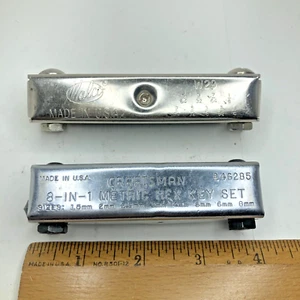 2-Vintage Malco W29 SAE & Craftsman 9-46285 metrisch klappbar Sechskant/Inbusschlüssel Set USA - Bild 1 von 17