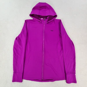 Under Armour Sweater Womens Medium Purple Full Zip Hoodie Outdoors Casual Ladies - Picture 1 of 10