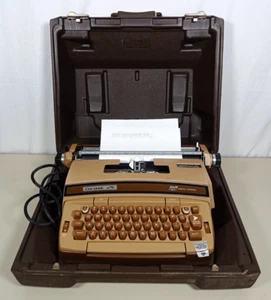 Vintage Smith Corona 6LEA Coronamatic Coronet Super 12 Brown Typewriter w/Case - Picture 1 of 12