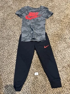 Boys 4t Nike Sweatpants And T-shirt Outfit 2 Piece Matching Set 🔥 - Picture 1 of 3