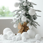 White Foam Christmas Balls Ornaments For Xmas Tree Hanging Pendant Ball