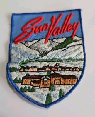 Parche bordado recuerdo vintage Sun Vally Idaho estación de esquí Foto 1 de 3