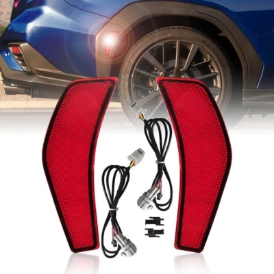 Lámpara de señal de luz de señalización lateral reflector de parachoques trasero LED para Subaru WRX 2022-24 Foto 1 de 4