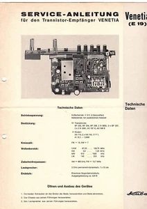 Kuba Service Manual für Venetia E 19  Copy - Bild 1 von 1