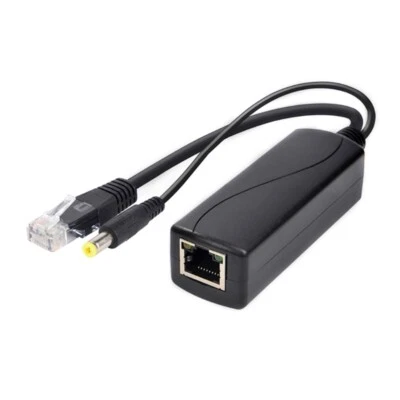 DC5.5x2.1mm Waterproof PoE Splitter, IEEE802.3at 10/100Mbps POE Splitter - Image 1 of 4