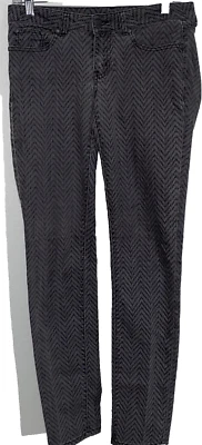 Prana Size 2 Women's Gray Purple Herringbone Pattern Pants 28" x 32" - Image 1 of 4