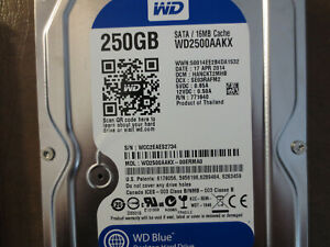 Western Digital WD2500AAKX-00ERMA0 DCM:HANCKT2MHB 250gb 3.5" Sata hard drive