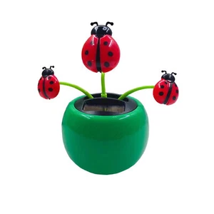 Solar Powered Dancing Flower Toy Figures Swinging Animated Dancer Doll Car Decor - Picture 1 of 14