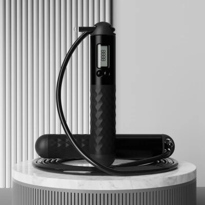 Rope Springseil Skipping Hüpfseil Erwachsene Seilspringen Mit Zähler - Bild 1 von 4