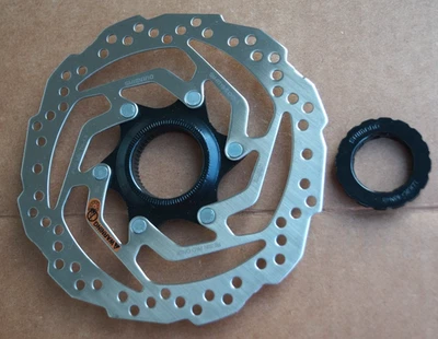 NEW Shimano SM-RT10-S Disc Brake Rotor 160mm Center Lock for Resin Pads Foto 1 de 4